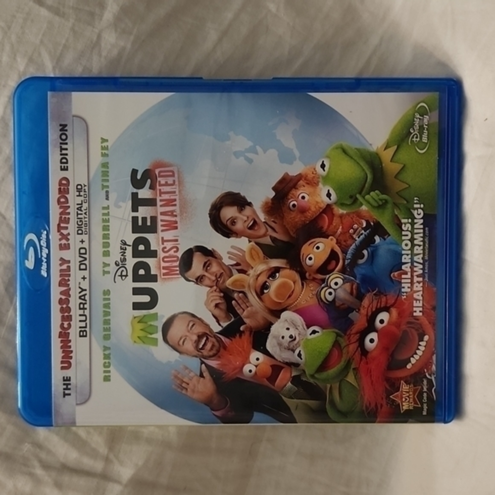 Muppets Most Wanted Blu-ray and DVD‎ Discs